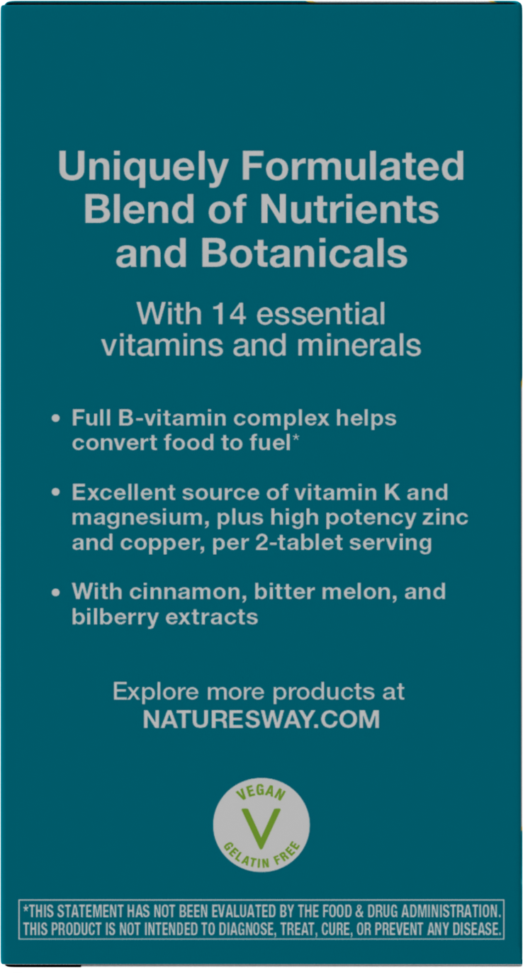 <{%MAIN3_04906%}>Nature's Way® | Blood Sugar Manager Tablets - left side of pack