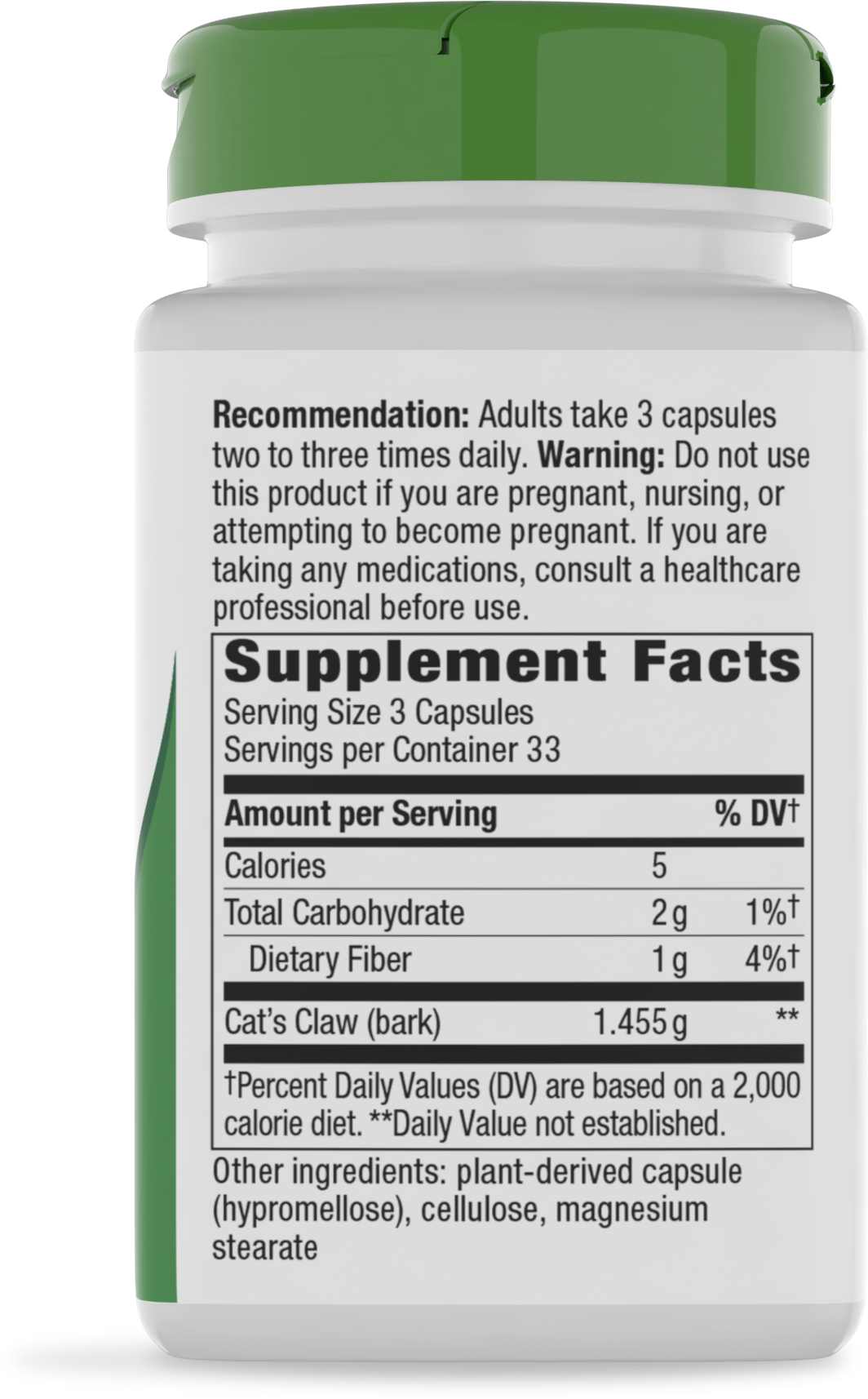 <{%MAIN2_11450%}>Nature's Way® | Cat's Claw Bark - right side of pack