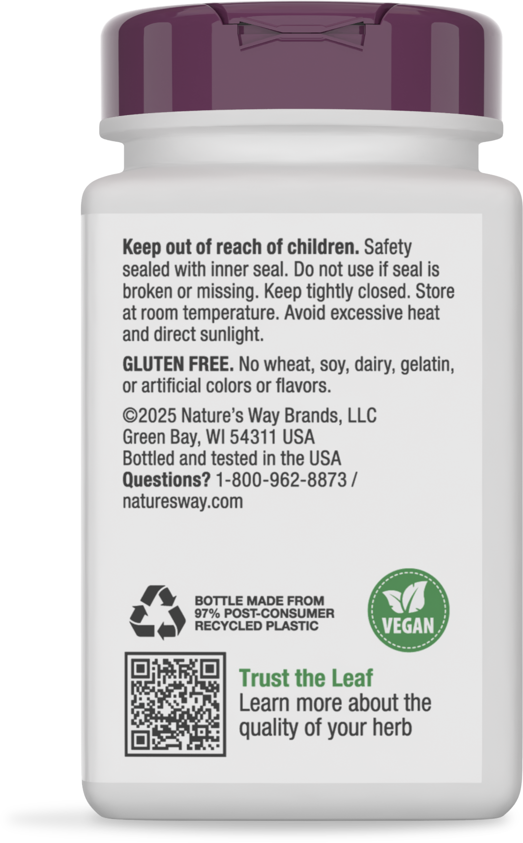 <{%MAIN4_15135%}>Nature's Way® | Cranberry Premium Blend - back of pack