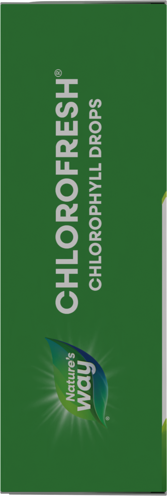 <{%MAIN4_10008%}>Nature's Way® | Chlorofresh Chlorophyll Drops - left side of pack