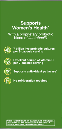 Nature's Way® | CranRx Women's Care with Probiotics - left side of pack Sku:11861