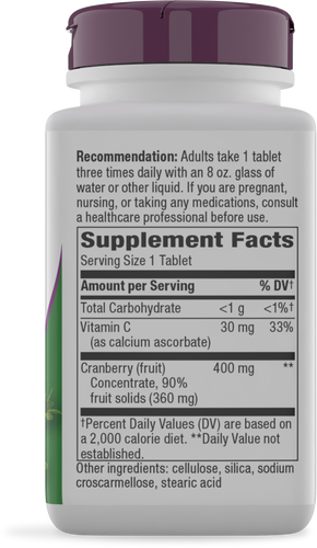 Nature's Way® | Cranberry Premium Blend - right side of pack Sku:15020