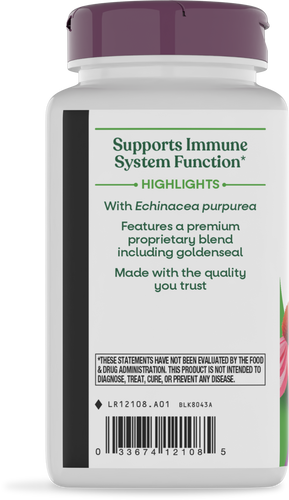 Nature's Way® | Echinacea Goldenseal Premium Blend - left side of pack Sku:12108