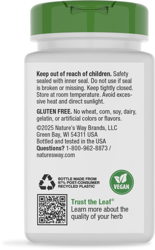 Nature's Way® | Cat's Claw Bark - back of pack Sku:11450