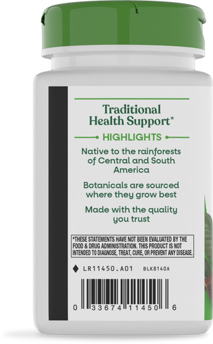 Nature's Way® | Cat's Claw Bark - left side of pack Sku:11450