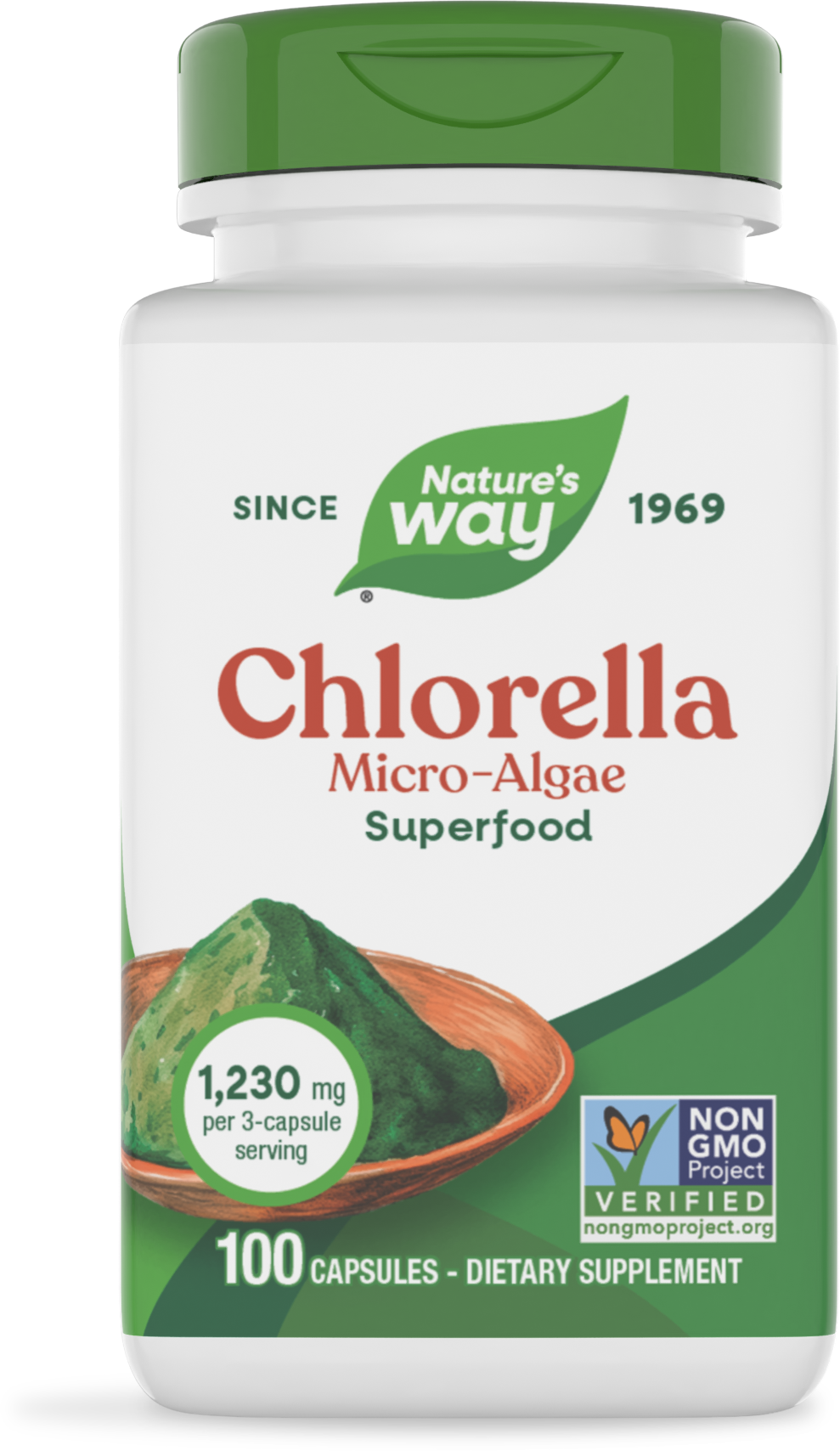 <{%PRIMARY_11850%}>Nature's Way® | Chlorella, 100 capsules