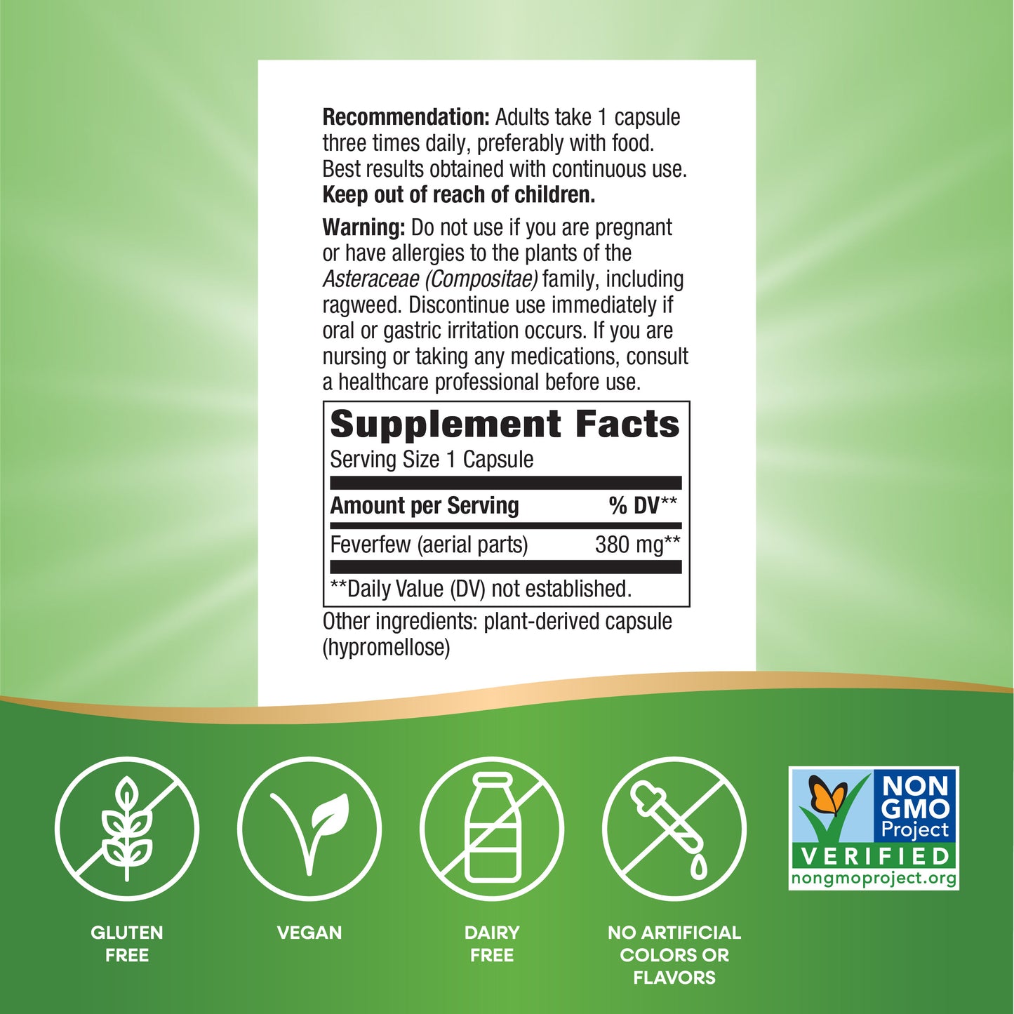 <{%MAIN15_12850%}>Nature's Way® | Feverfew Herb