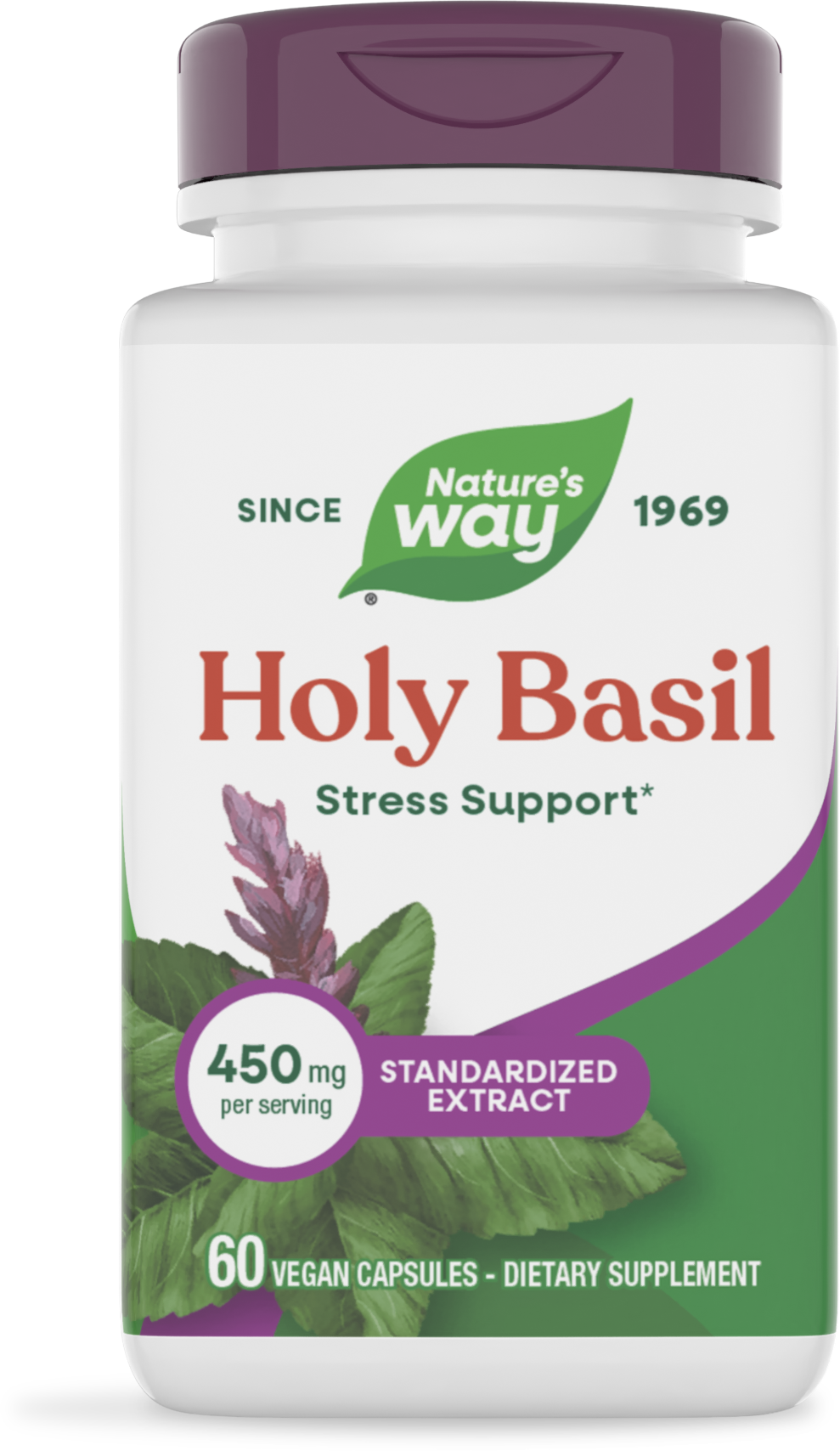 <{%PRIMARY_15493%}>Nature's Way® | Holy Basil Standardized Extract, 60 capsules