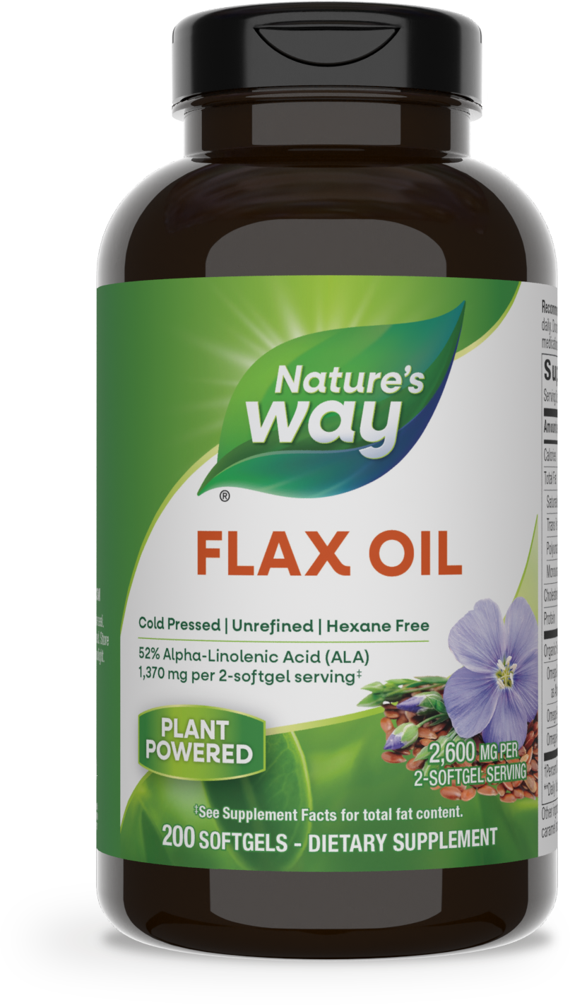 <{%PRIMARY_15425%}>Nature's Way® | Flax Oil, 200 softgels