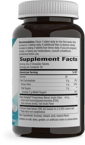 Nature's Way® | Fiber Delights - right side of pack Sku:07526