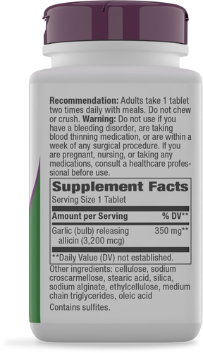 Nature's Way® | Garlicin Cardio - right side of pack Sku:6793