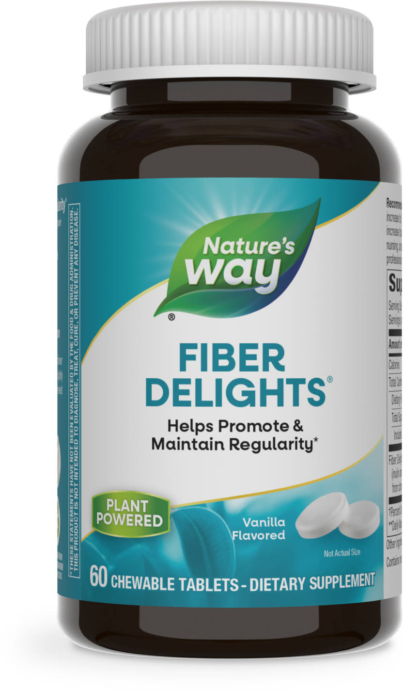 <{%PRIMARY_07526%}>Nature's Way® | Fiber Delights, 60 chewables, Vanilla