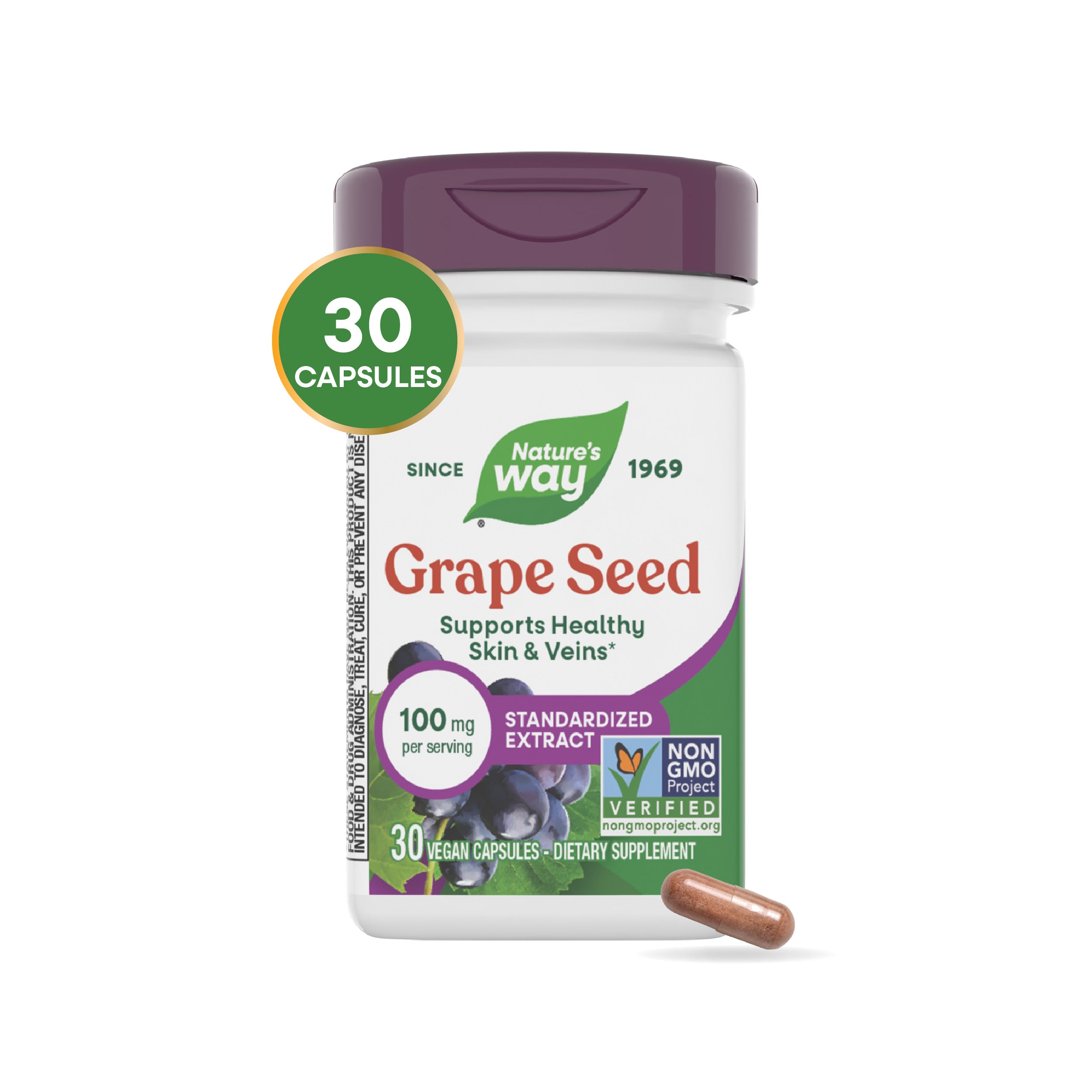 Grape Seed Standardized Extract | Nature's Way®
