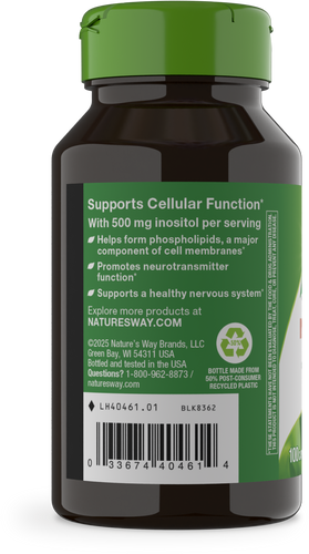 Nature's Way® | Inositol - left side of pack Sku:40461