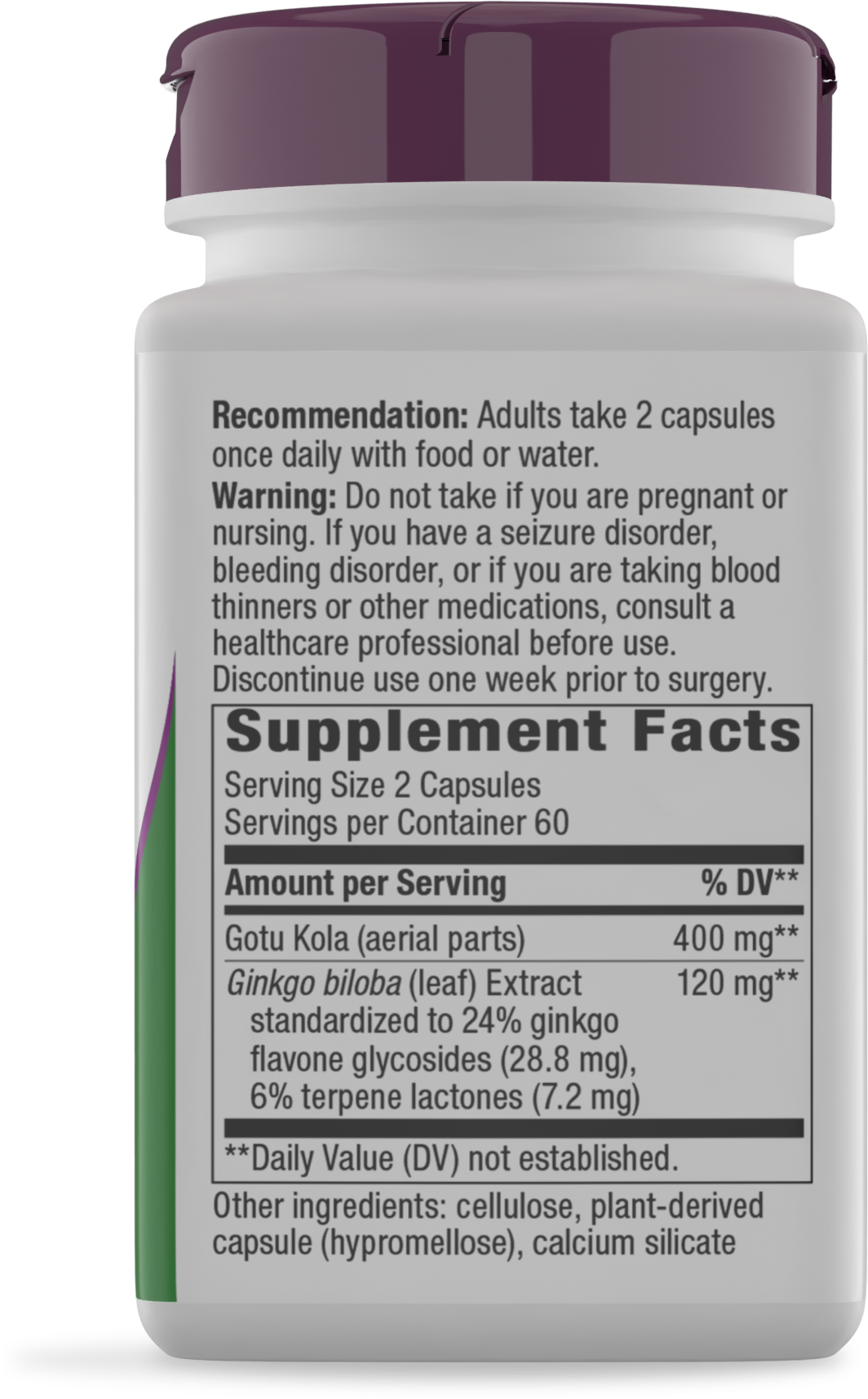 <{%MAIN2_15351%}>Nature's Way® | Ginkgo Premium Extract - right side of pack