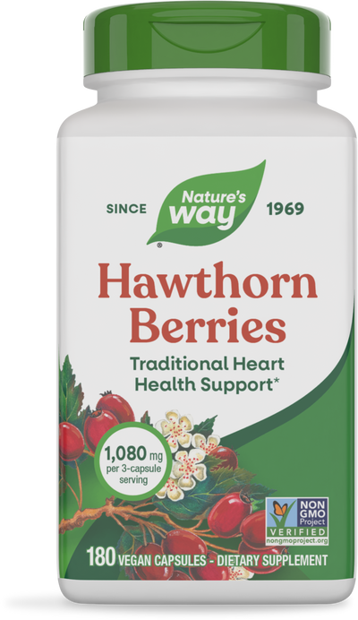 <{%PRIMARY_15338%}>Nature's Way® | Hawthorn Berries, 180 capsules