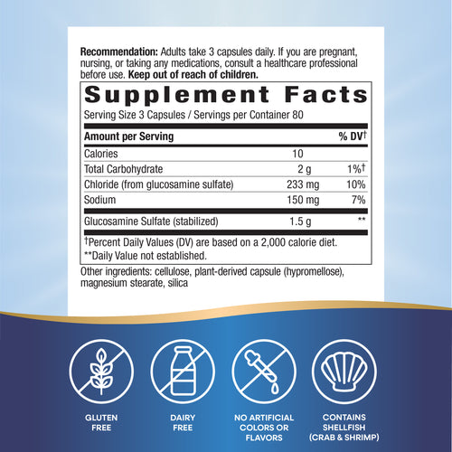Nature's Way® | GS-500 Glucosamine Sulfate Sku:01787