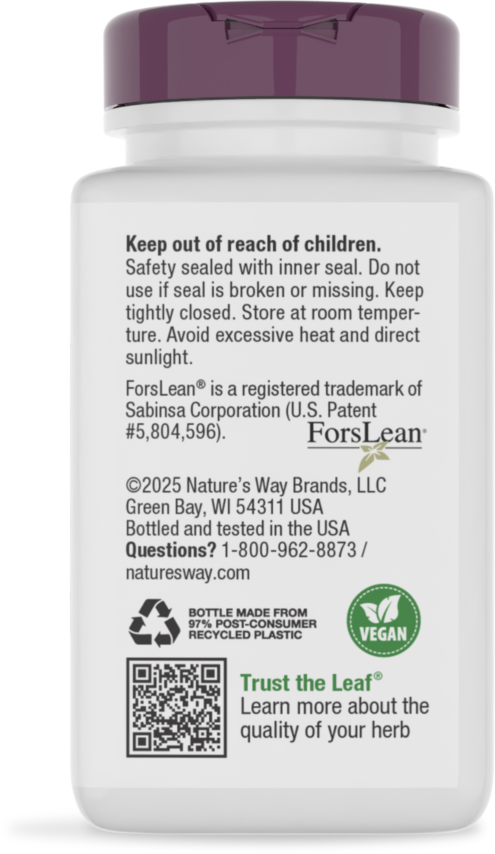 <{%MAIN4_10006%}>Nature's Way® | Forskohlii Standardized Extract - back of pack