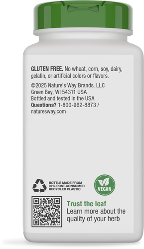 Nature's Way® | Gotu Kola Herb - back of pack Sku:14008