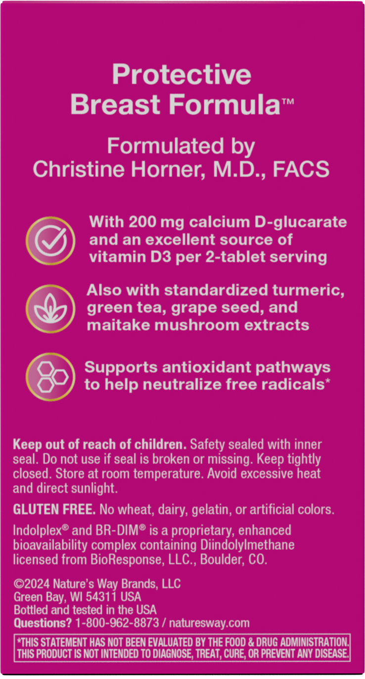 <{%MAIN3_05886%}>Nature's Way® | Protective Breast Formula - back of pack