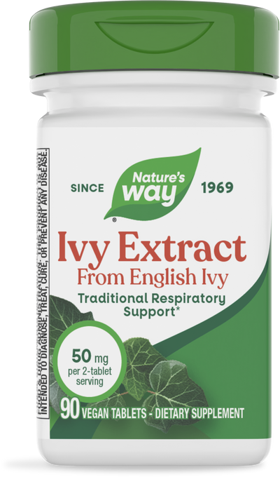 <{%PRIMARY_08239%}>Nature's Way® | Ivy Extract From English Ivy, 90 tablets