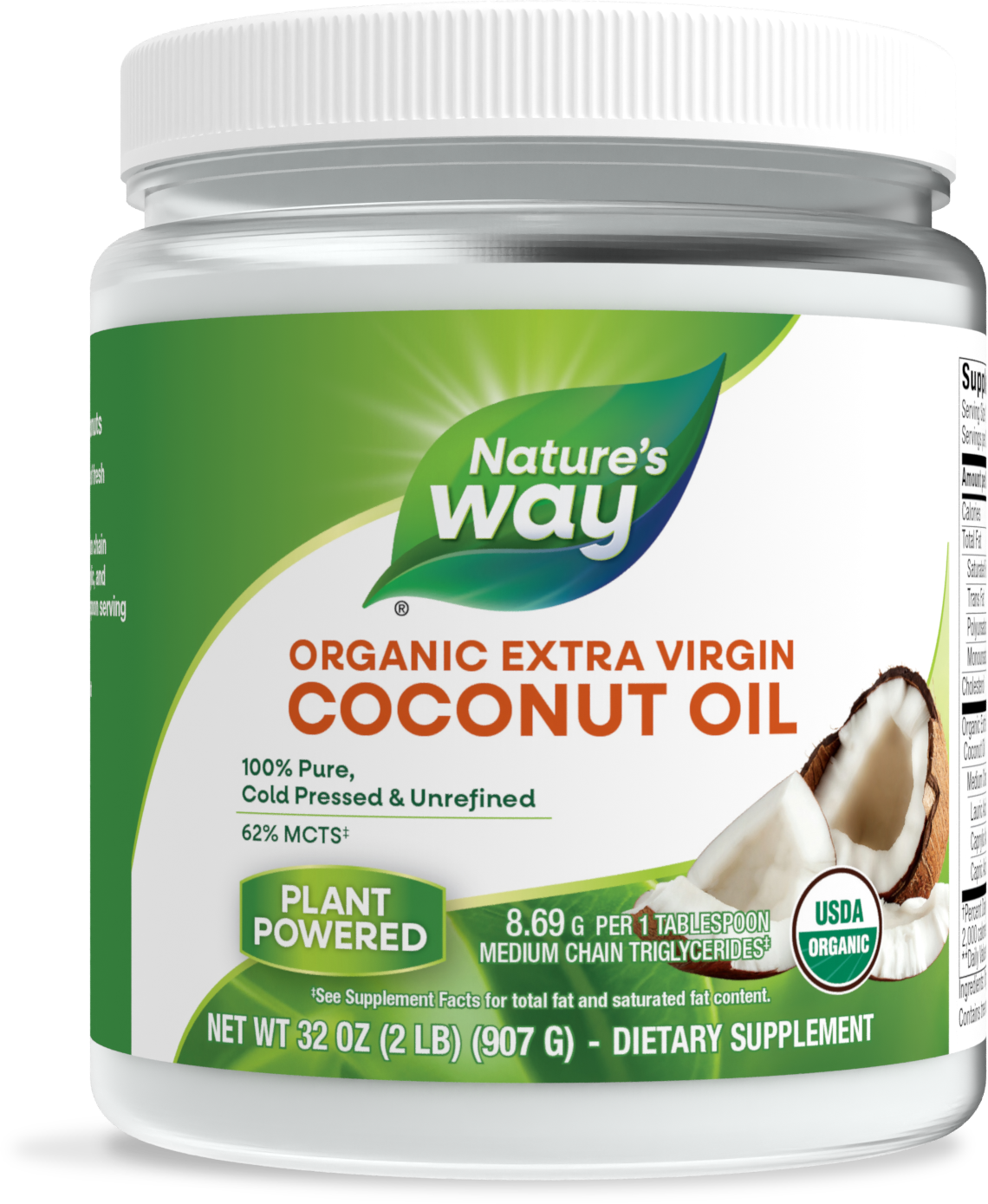 <{%PRIMARY_15659%}>Nature's Way® | Organic Extra Virgin Coconut Oil, 32 oz (896 g)