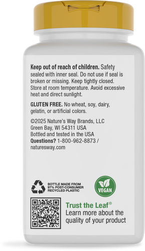 Nature's Way® | Krebs Magnesium Potassium Complex - back of pack Sku:07766