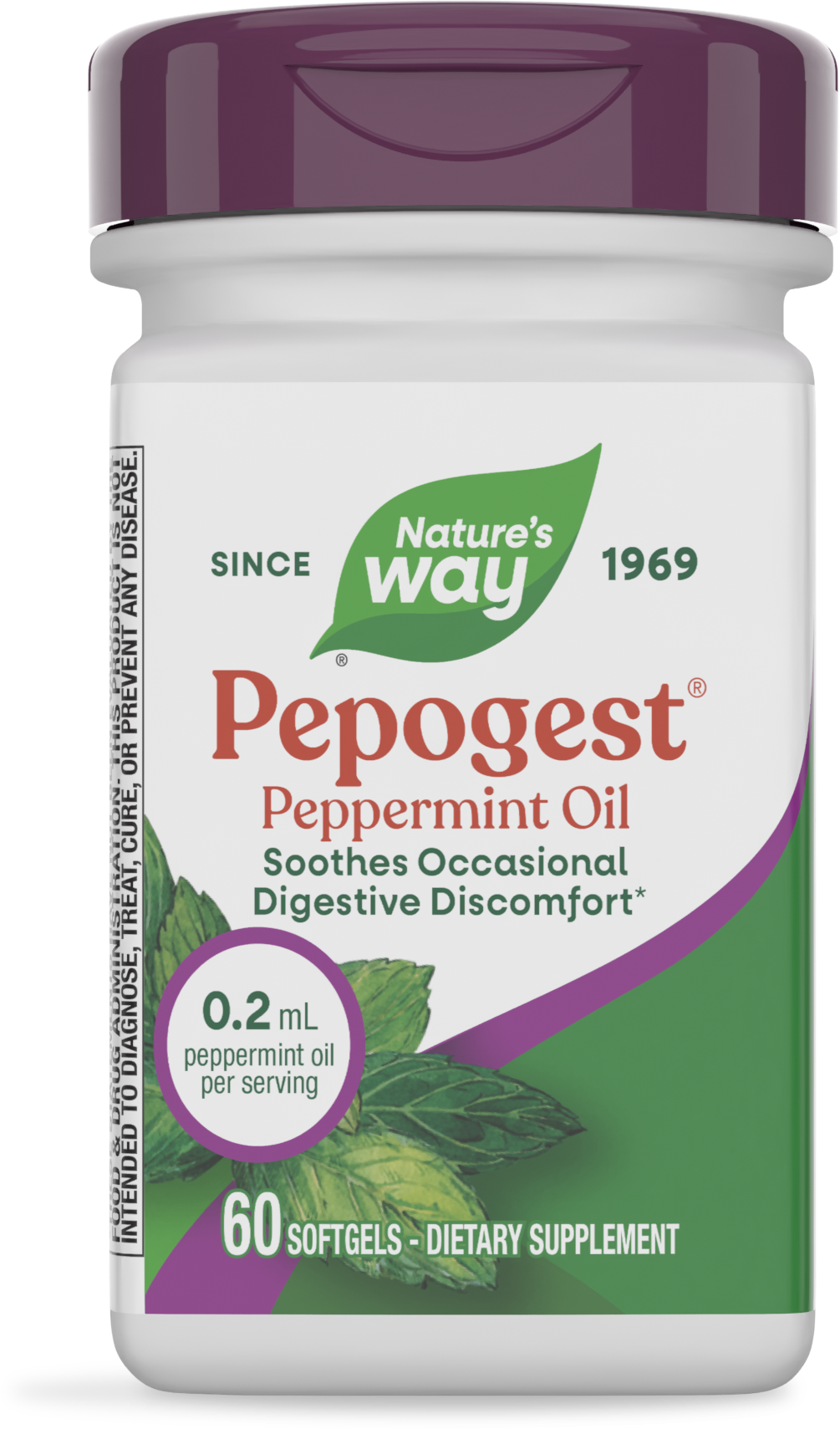 <{%PRIMARY_14537%}>Nature's Way® | Pepogest (Peppermint Oil), 60 softgels