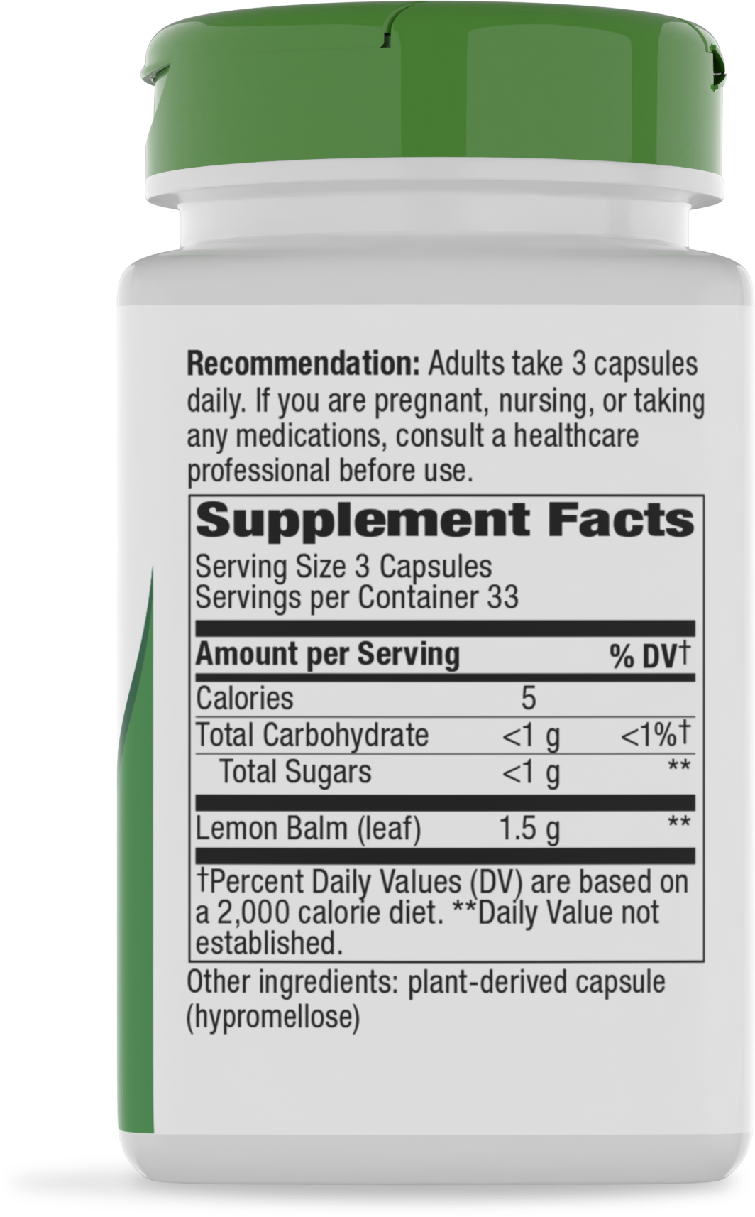 <{%MAIN2_14650%}>Nature's Way® | Melissa-Lemon Balm Leaf - right side of pack