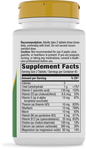 Nature's Way® | Myo-Tone - right side of pack Sku:01558