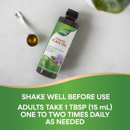 Organic Flax Oil Supplement Facts
