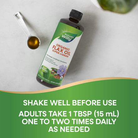 Organic Flax Oil Super Lignan Supplement Facts