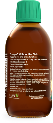 Nature's Way® | Algal Oil Omega-3 - left side of pack Sku:12325C