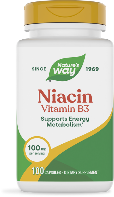 <{%PRIMARY_40470%}>Nature's Way® | Niacin Vitamin B3, 100 capsules