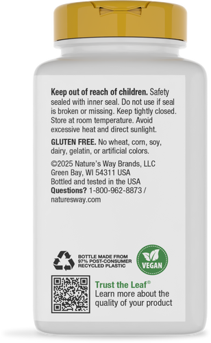 Nature's Way® | MSM - back of pack Sku:15133