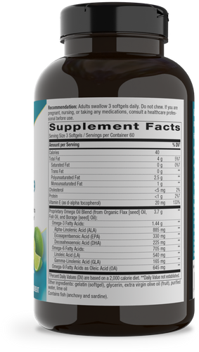 Nature's Way® | Mega 3/6/9 - right side of pack Sku:15441