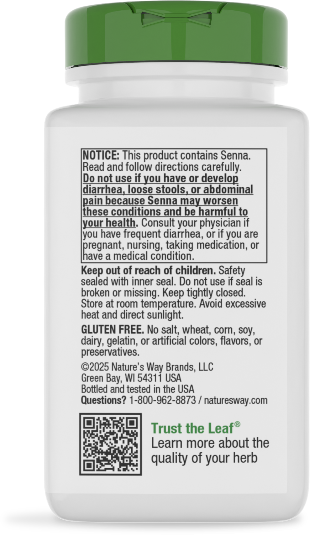 <{%MAIN4_17000%}>Nature's Way® | Senna Leaves - back of pack