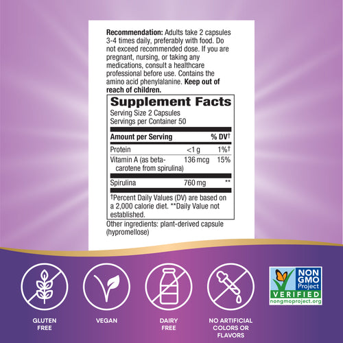 Nature's Way® | Spirulina Micro-Algae Sku:17200