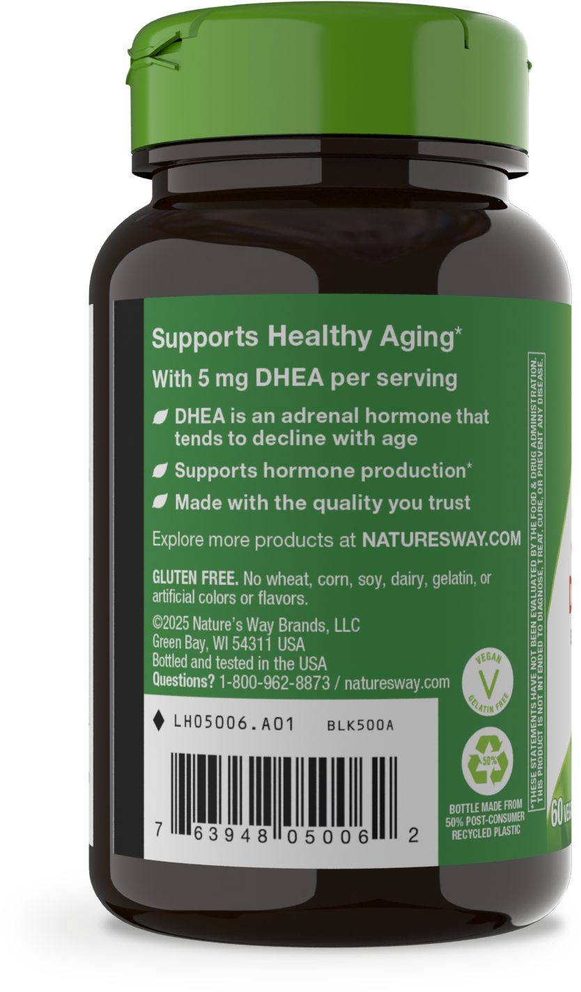 <{%MAIN3_05006%}>Nature's Way® | Youthful You DHEA 5mg - left side of pack