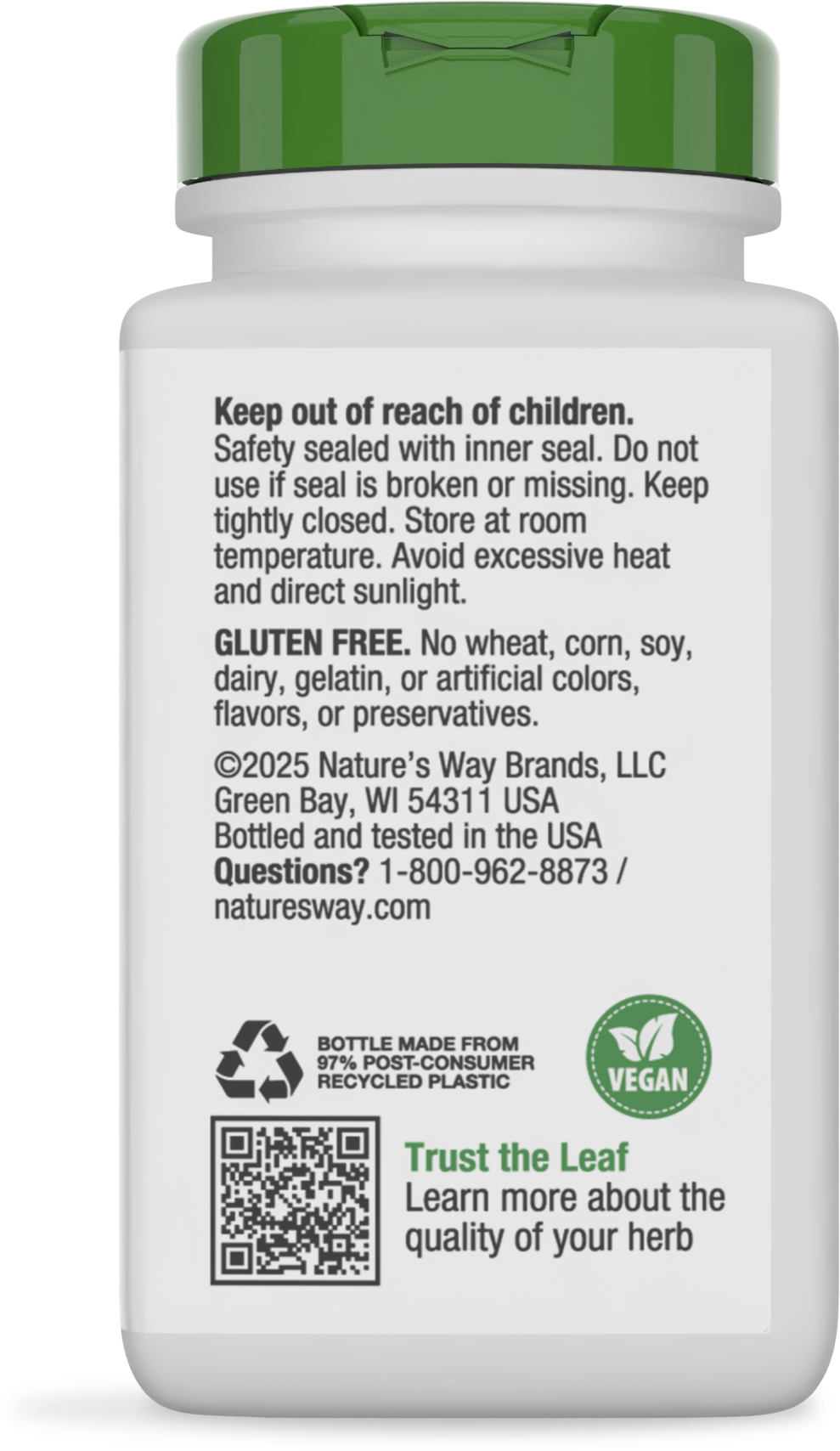 <{%MAIN4_17200%}>Nature's Way® | Spirulina Micro-Algae - back of pack