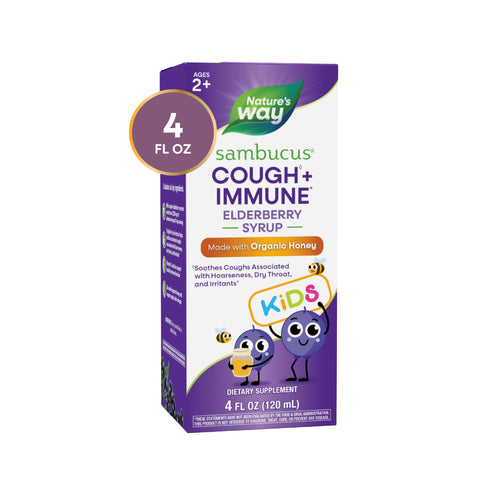 Nature's Way® | Sambucus Kids Cough + Immune Elderberry Syrup Sku:13315