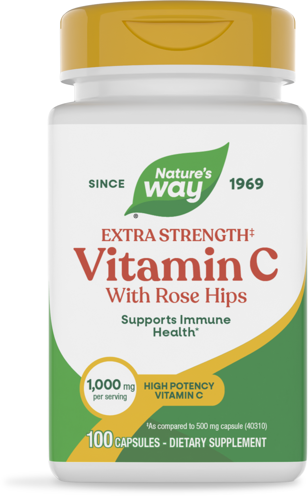 <{%PRIMARY_40312%}>Nature's Way® | Vitamin C with Rose Hips Extra Strength, 100 capsules