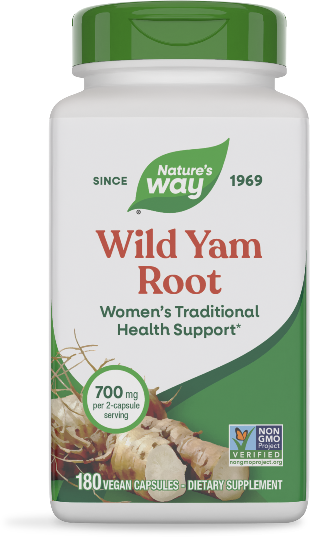 <{%PRIMARY_15350%}>Nature's Way® | Wild Yam Root, 180 capsules