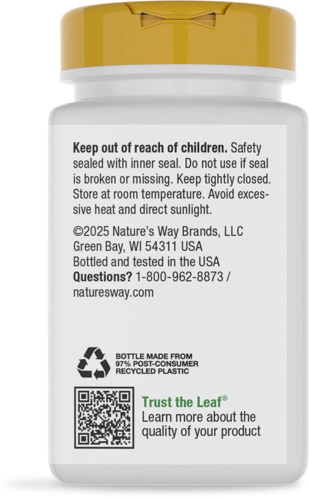 <{%MAIN12_40312%}>Nature's Way® | Vitamin C with Rose Hips Extra Strength - back of pack