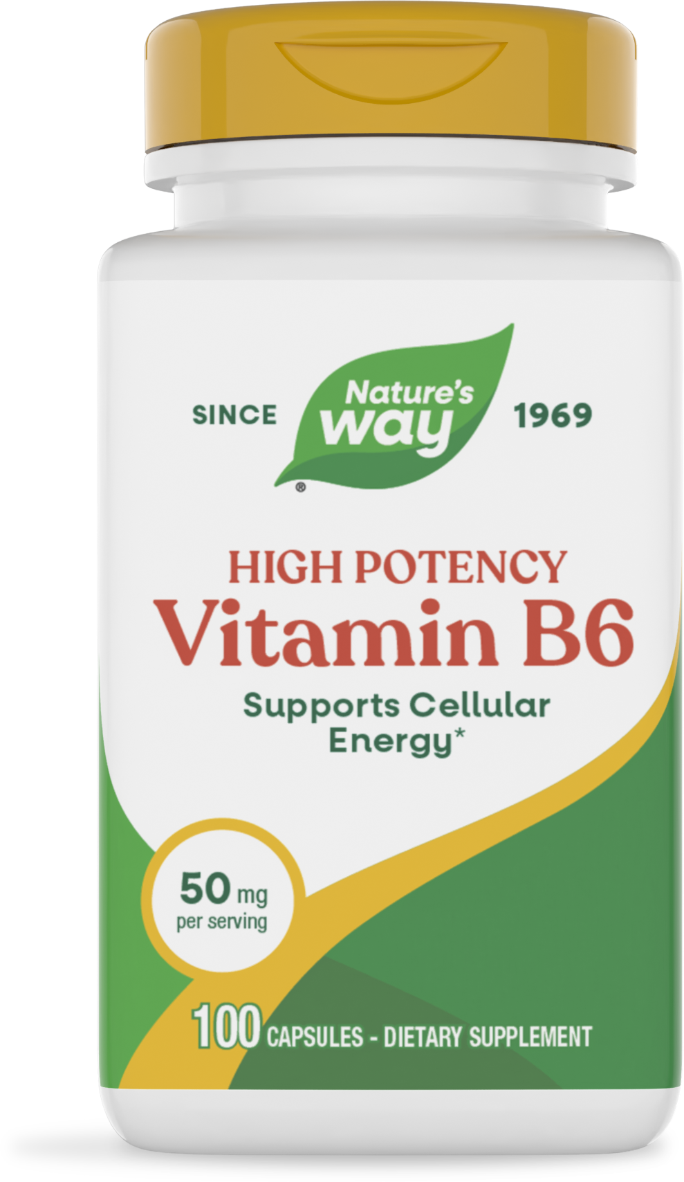 <{%PRIMARY_40431%}>Nature's Way® | Vitamin B6 High Potency, 100 capsules