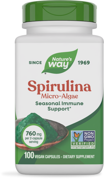 <{%PRIMARY_17200%}>Nature's Way® | Spirulina Micro-Algae, 100 capsules