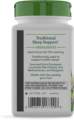 Nature's Way® | Valerian Root - left side of pack Sku:17700