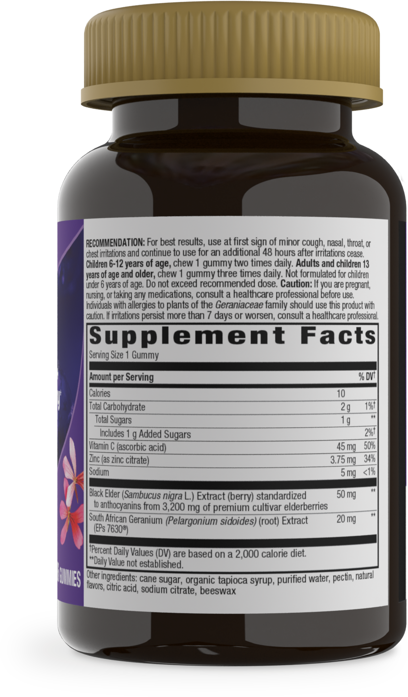 <{%MAIN2_13610%}>Nature's Way® | Sambucus Cough Relief + Immune Gummy - right side of pack