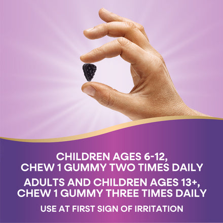 Sambucus Cough Relief + Immune Gummy Supplement Facts