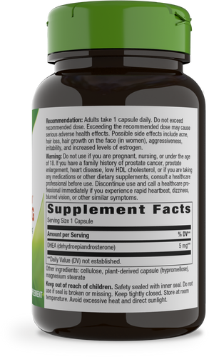 Nature's Way® | Youthful You DHEA 5mg - right side of pack Sku:05006